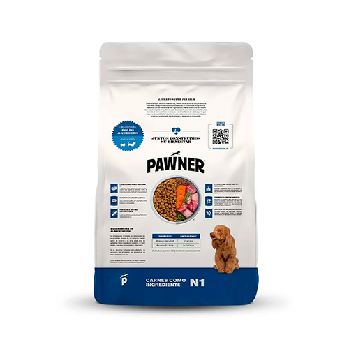 Pawner Perro Adulto Raza Pequeña Pollo y Cordero