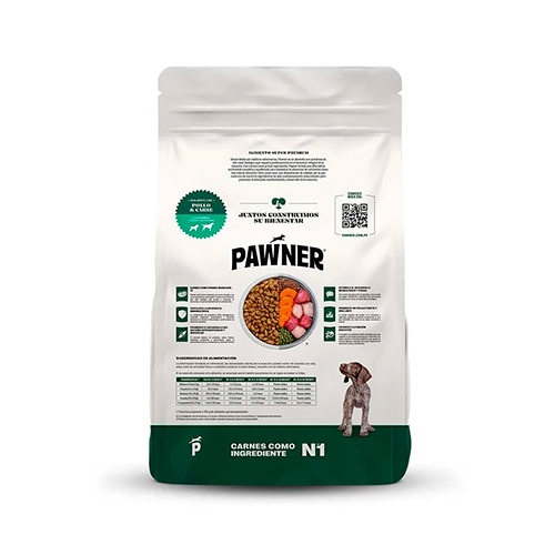 Pawner Perro Cachorro Todas las Razas Pollo y Carne