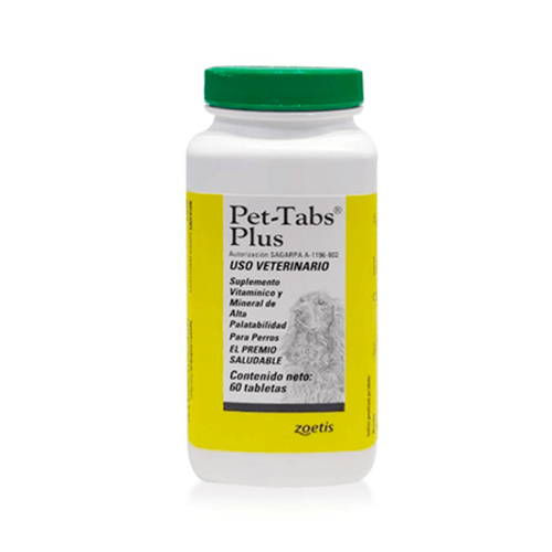 Zoetis Suplemento Vitamínico Pet Tabs Plus 60 Tabletas