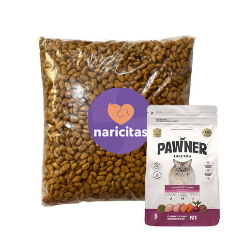 Granel Pawner Gato Adulto Todas las Razas Pollo y Salmón 500Gr