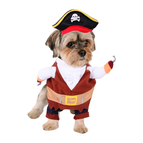 La Mascota de Keli Disfraz Pirata 3 Piezas Ropa, Gorra y Pañuelo