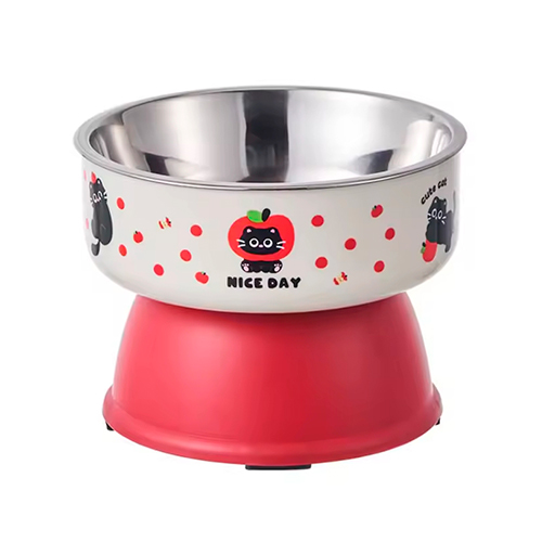 La Mascota de Keli Plato Gatito Variado con Base Circular