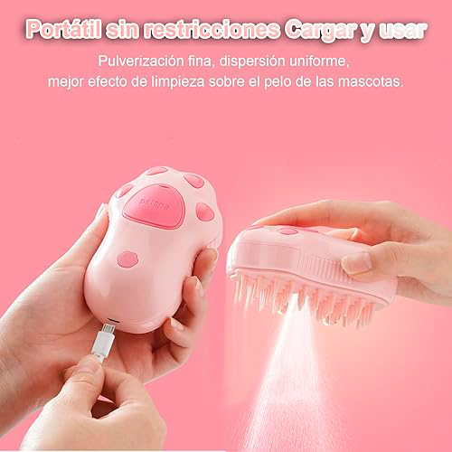 La Mascota de Keli Cepillo Removedor de Pelo con Vaporizador La Mascota de Keli Cepillo Removedor de Pelo con Vaporizador