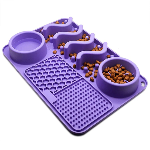 La Mascota de Keli Plato Antiestrés 5 en 1 Comedero y Bebedero