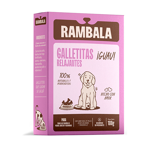 Rambala Galletitas Relajantes Pollo, Avena, Valeriana y Manzanilla 180gr