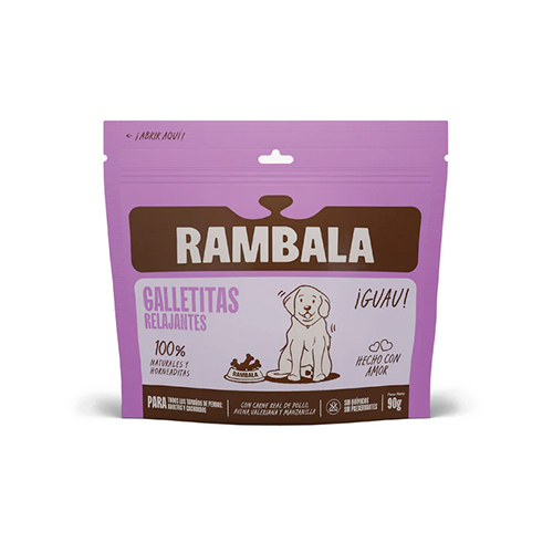 Rambala Galletitas Relajantes Pollo, Avena, Valeriana y Manzanilla 90gr