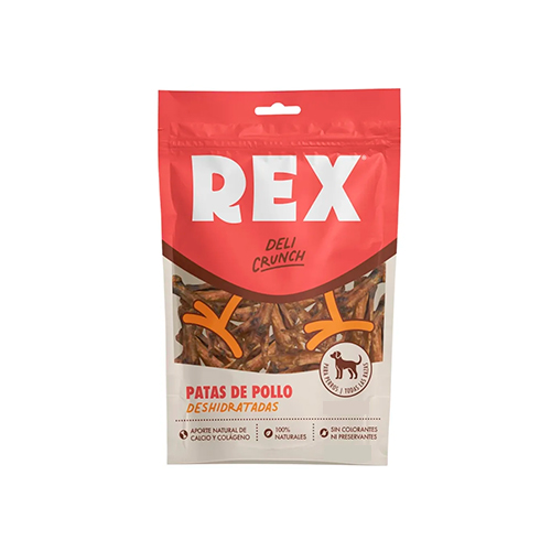 Rex Deli Crunch para Perro Patas de Pollo 10 Unidades
