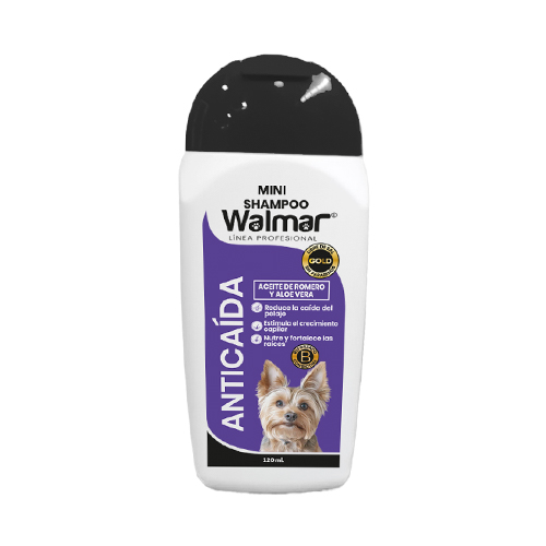 Walmar Shampoo Dog Anticaída Aceite Romero y Aloe Vera 120ml