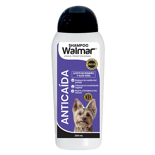 Walmar Shampoo Dog Anticaída Aceite Romero y Aloe Vera 300ml