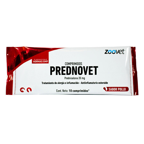Zoovet Prednovet Antiinflamatorio Esteroide Prednisolona 20mg 10 Tabletas Zoovet Prednovet Antiinflamatorio Esteroide Prednisolona 20mg 10 Tabletas
