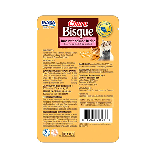 Churu Bisque Tuna with Salmón Recipe 40Gr