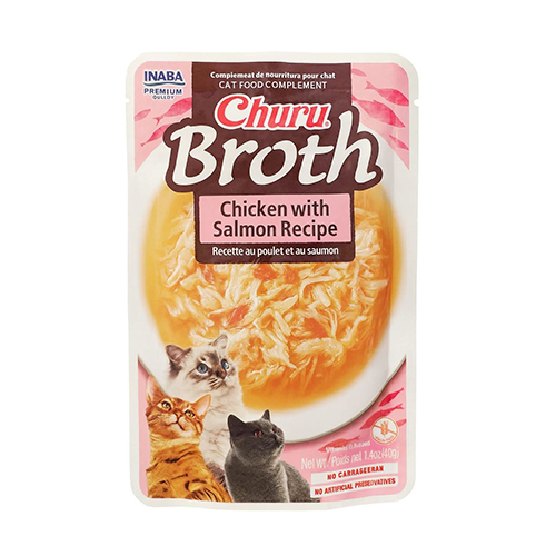 Churu Broth Chicken with Salmón Recipe 40Gr