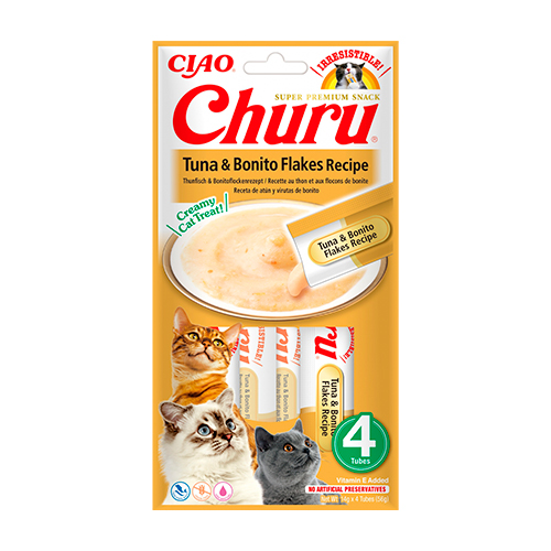 Churu Snack de Atún y Bonito 4 Unidades x 14Gr