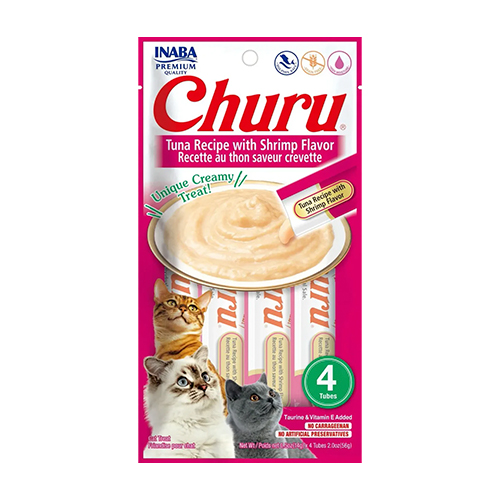 Churu Snack de Atún y Camarones 4 Unidades x 14Gr