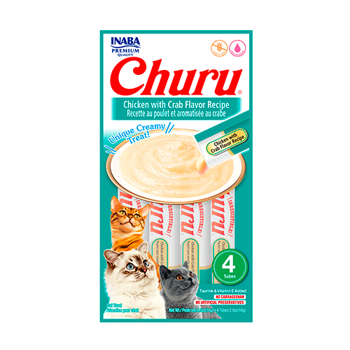 Churu Snack de Pollo y Cangrejo 4 Unidades x 14Gr
