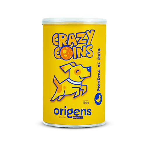 Origens Snacks Perro Crazy Coins Monedas de Pato 130Gr