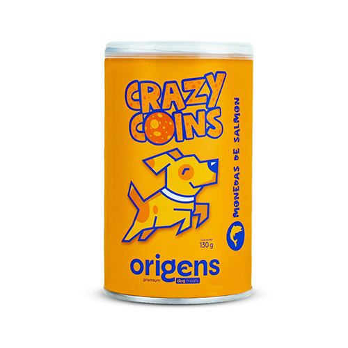 Origens Snacks Perro Crazy Coins Monedas de Salmón 130Gr