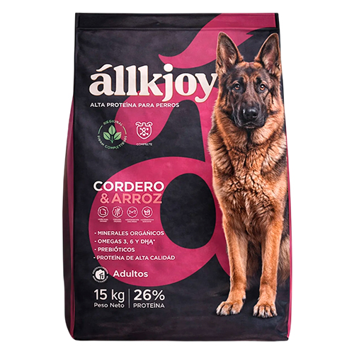 Homepage Allkjoy Perro Adulto Todas las Razas de Cordero y Arroz 15Kg
