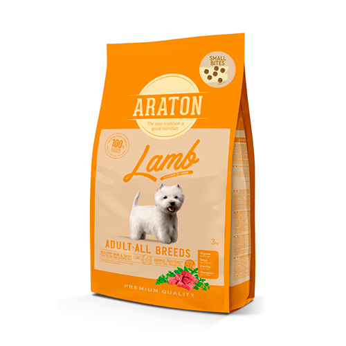 Homepage Araton Perro Adulto Small Bites Cordero 3Kg