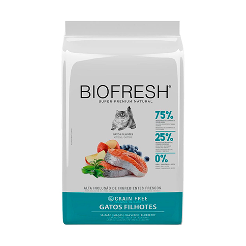 Biofresh Gatito Salmón, Manzanas, Té Verde y Arándanos 1.5Kg