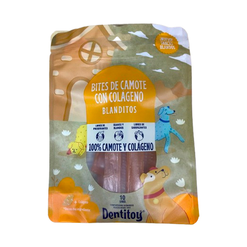 Homepage Dentitoy Blanditos Bites de Camote con Colágeno 10 Unidades