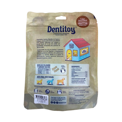 Homepage Dentitoy Blanditos Bites de Vacuno con Colágeno 10 Unidades
