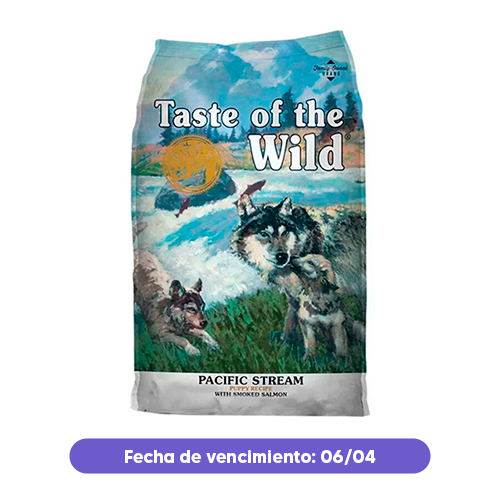 Liquidación Taste Of The Wild Canine Puppy Pacific Stream Salmón ahumado 2Kg