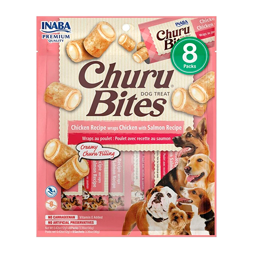 Churu Bites Snack para Perro Pollo con Salmón 8 Unidades