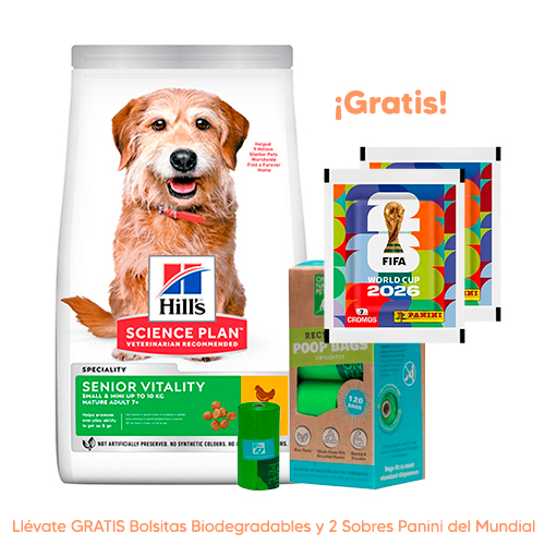 Hills SD Canine Adulto +7 Senior Vitality Small & Mini Pollo 1.6Kg
