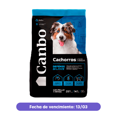 Liquidación Canbo Dog Balance Cachorro Razas Medianas y Grandes Pollo 3Kg