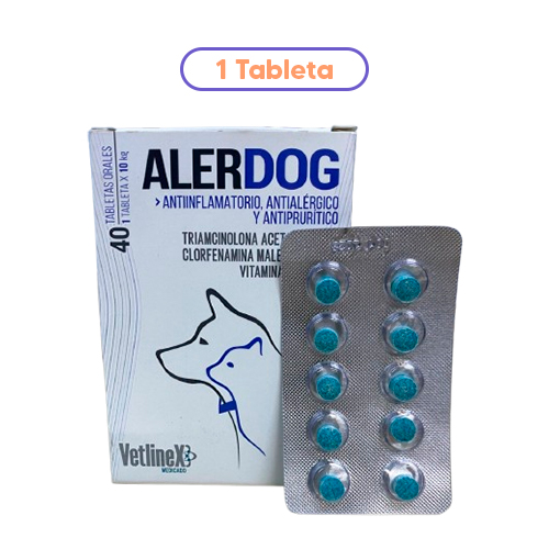 Vetlinex Antiinflamatorio Antialérgico Alerdog 1 Tableta