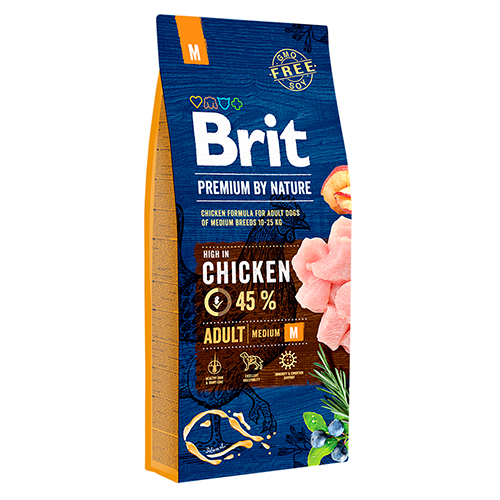 Brit Premium By Nature Dog Adulto Medium Chicken 15kg