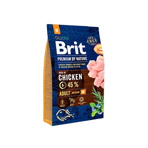 Brit Premium By Nature Dog Adulto Medium Chicken 3kg
