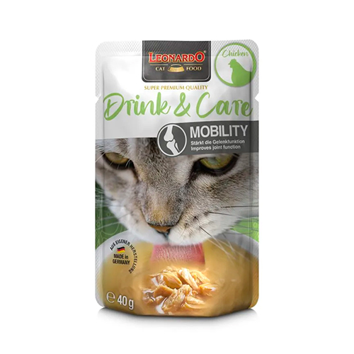 Leonardo Cat Drink & Care Mobility Chicken 40Gr