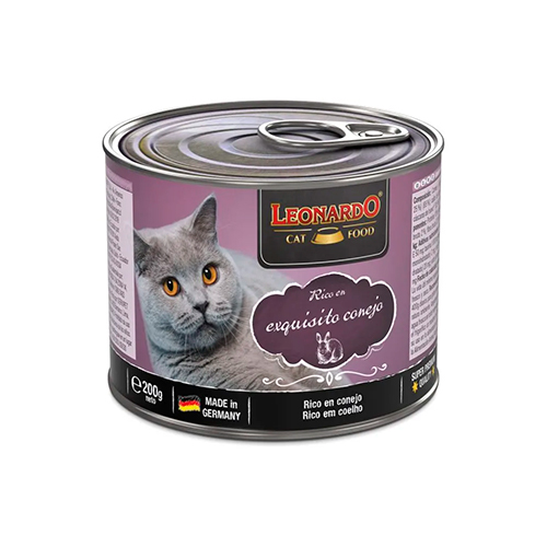 Leonardo Cat Lata Quality Selection Conejo 200gr