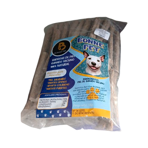 Bonne Pet Barritas de Carnaza Natural 1Kg