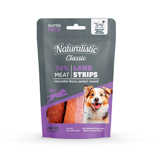 Naturalistic Classic Lamb Sticks Gluten Free 100Gr