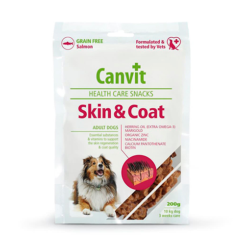 Homepage Canvit Dog Snack Skin & Coat 200Gr