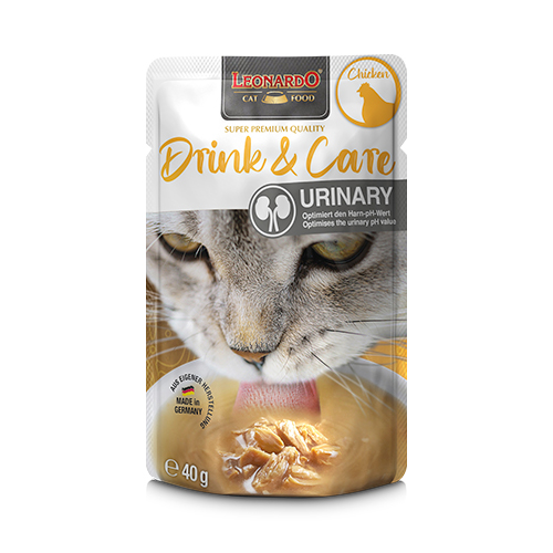 Homepage Leonardo Cat Drink & Care Beauty Urinary Chicken 40Gr