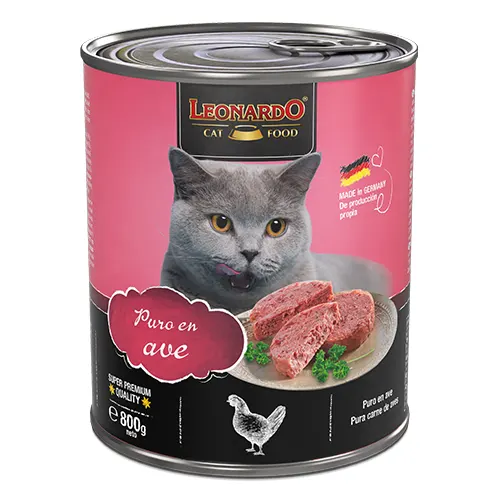 Leonardo Cat Lata Quality Selection Ave 800gr