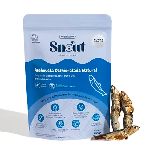 Snout Treats Anchoveta Natural 80Gr