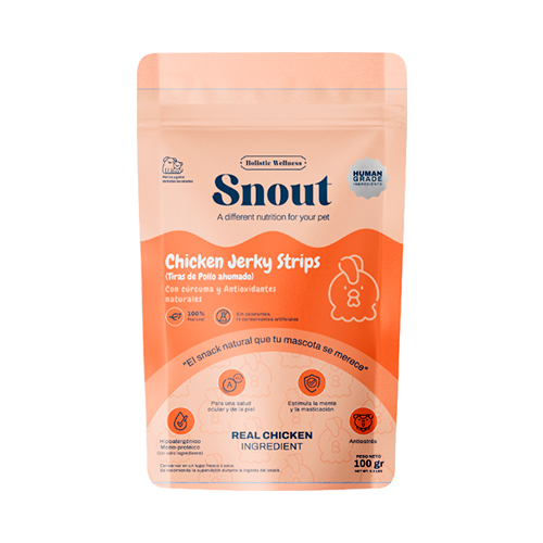 Snout Treats Chicken Strips Ahumadas 100Gr