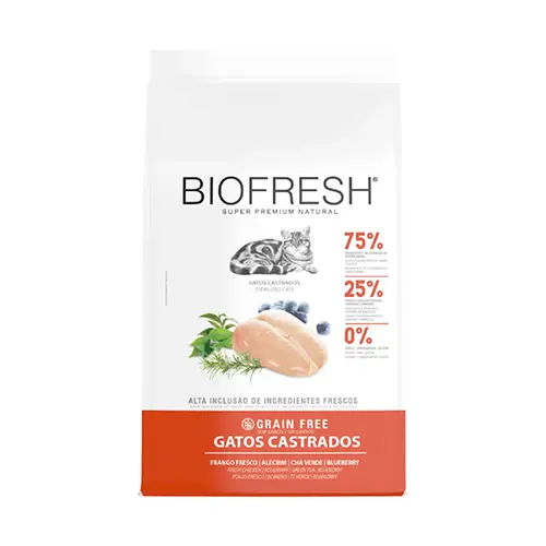 Biofresh Gato Adulto Castrado Pollo, Romero, Té Verde y Arándano 1.5Kg