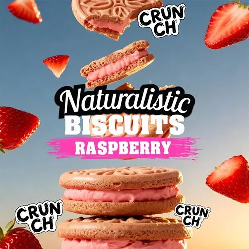 Naturalistic Biscuits Raspberry Cream 120Gr