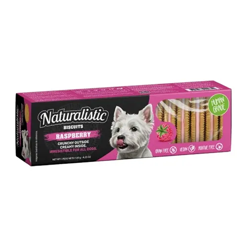Naturalistic Biscuits Raspberry Cream 120Gr