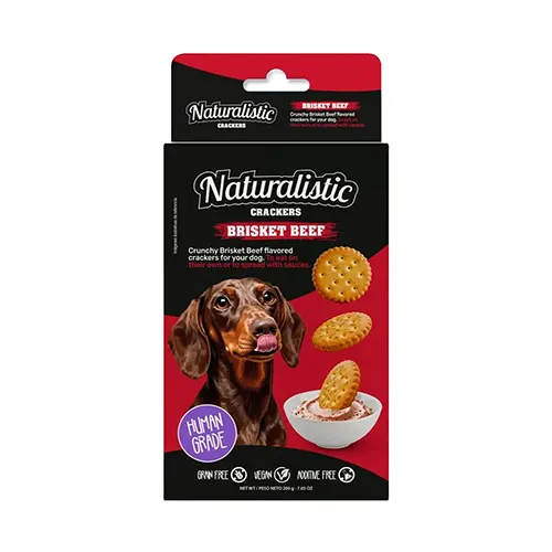 Naturalistic Crackers Brisket Beef 200Gr