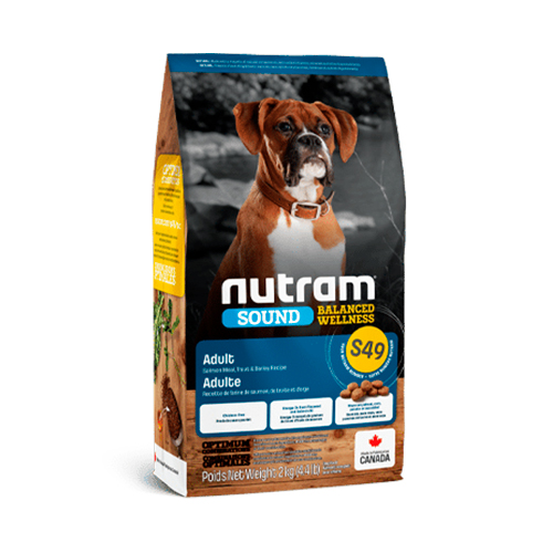 Nutram Dog S49 Adulto Salmón, Trout y Barley 2Kg