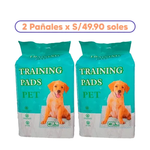 Promoción 2 Training Pads Large 40 Unidades 60x60cm