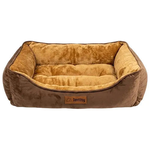 Dentitoy Cama Puff Milou Comfort Color Marrón talla xl