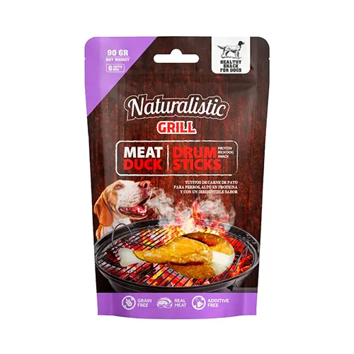 Naturalistic Grill Meat Duck Drum Sticks Grain Free 6 Unidades 90Gr